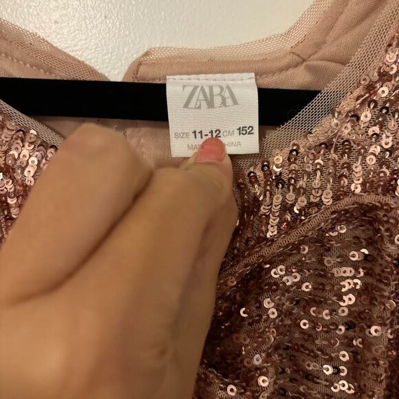 Lot of 3 Zara Kids Sequin Dresses size 11-12 - Picture 7 of 10